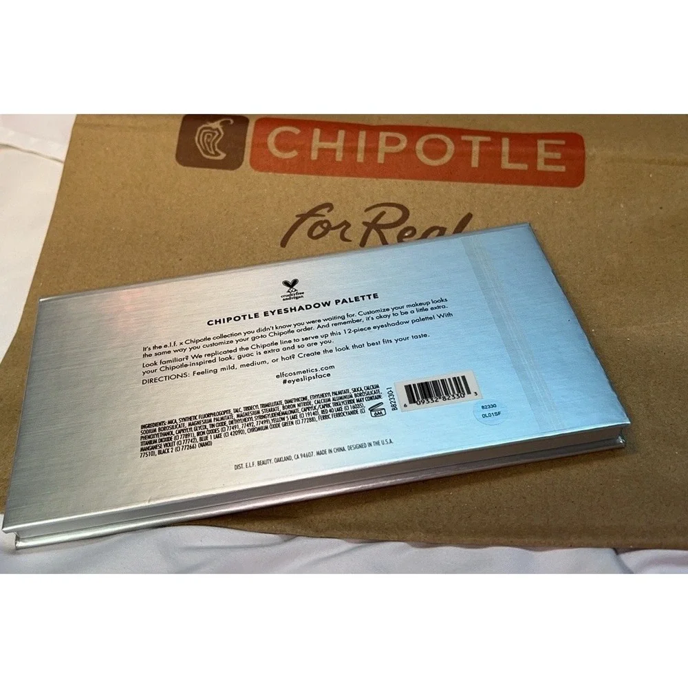 ELF Cosmetics Make Up X Chipotle Mexican Grill Eyeshadow Palette LIMITED NEW